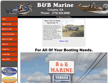 Tablet Screenshot of bandbmarine.net